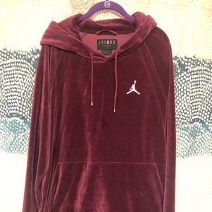 Jordan 12’s Burgandy Velour Hoodie